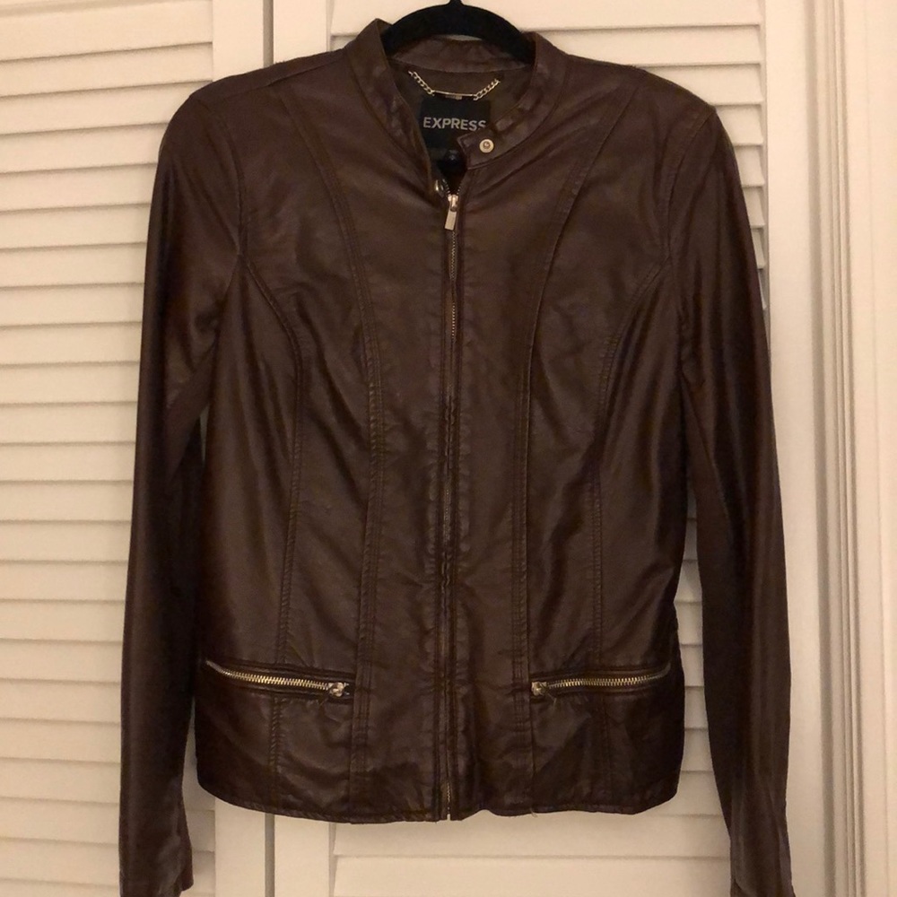 Faux Leather Jacket